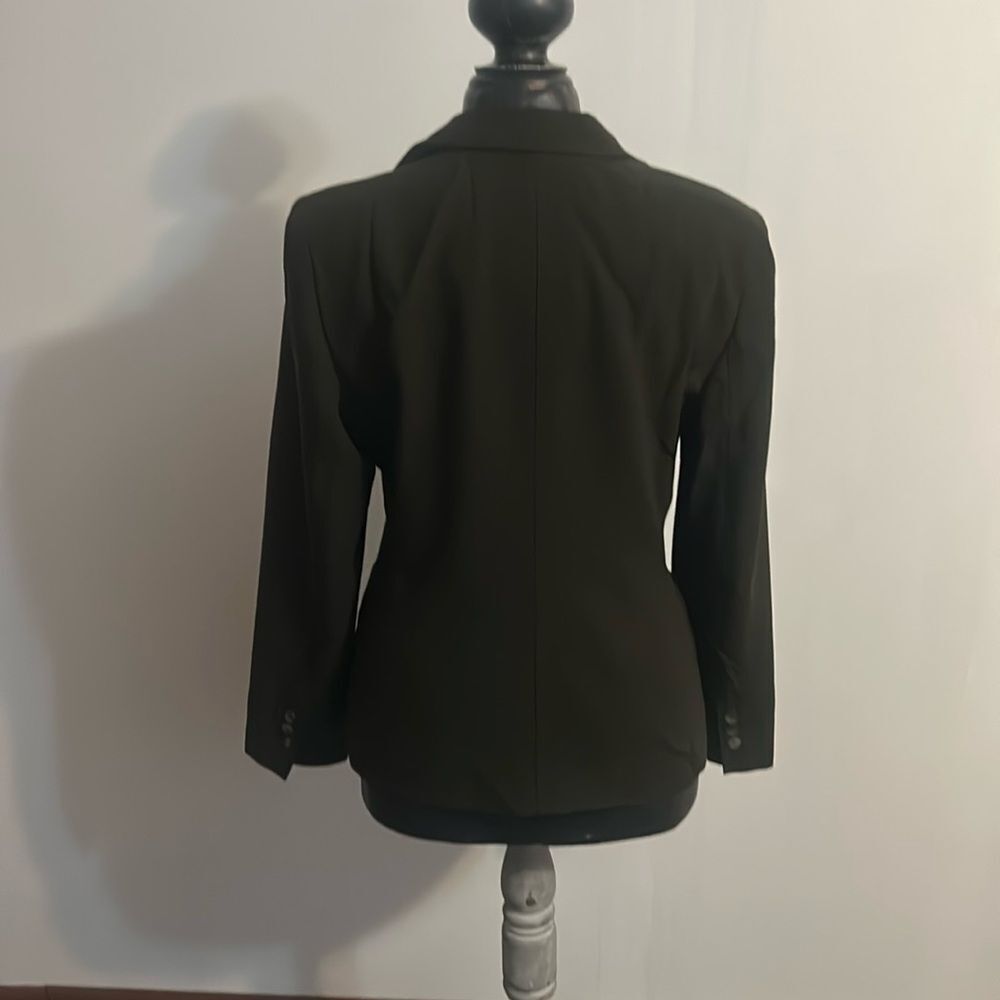 Anne Klein Green 3 Button Wool blazer, size 10 - Picture 2 of 8